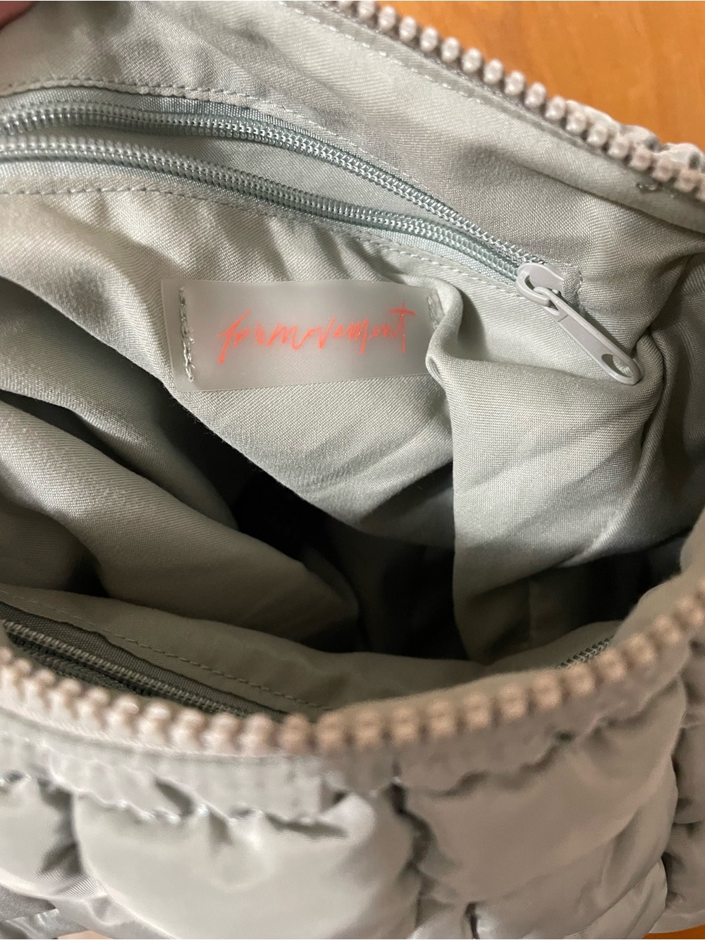 FP Movement Quilted Baby Caryall Sling Bag, Stone Sage, NWOT - Picture 7 of 11